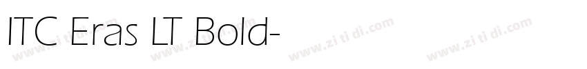 ITC Eras LT Bold字体转换